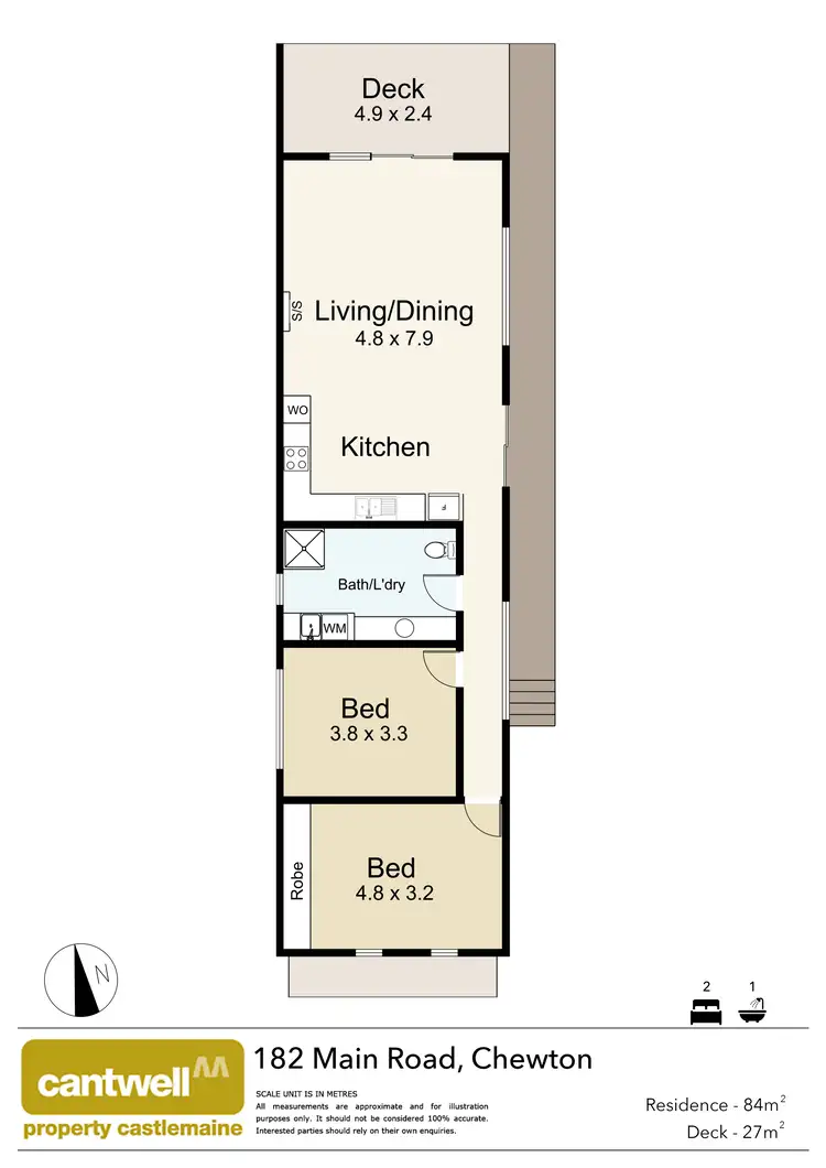 Floorplan of Homely house listing, 182 Main Road, Chewton VIC 3451