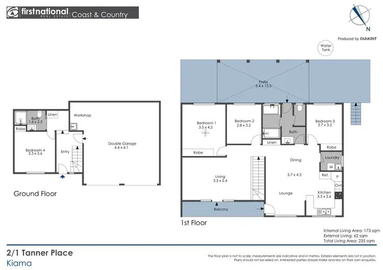 Floorplan of Homely semi-detached listing, 2/1 Tanner Place, Kiama NSW 2533