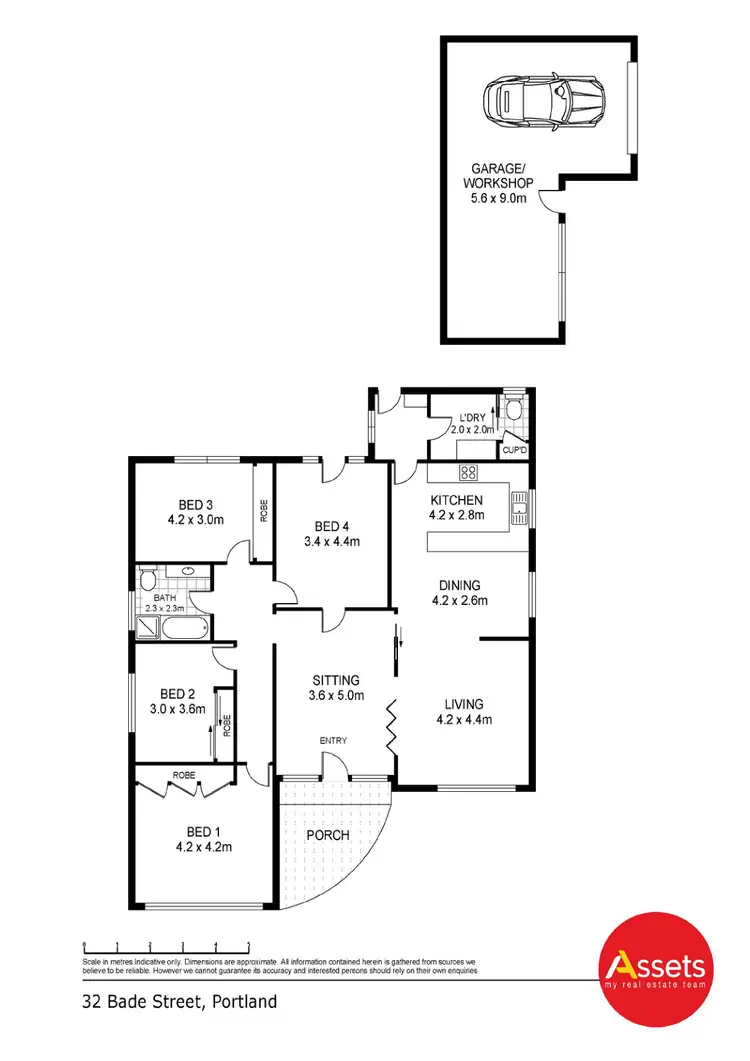 Floorplan of Homely house listing, 32 Bade Avenue, Portland VIC 3305