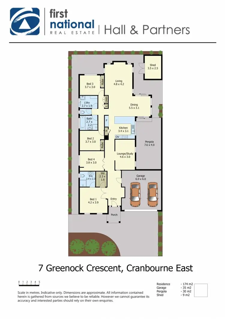 Floorplan of Homely house listing, 7 Greenock Crescent, Cranbourne East VIC 3977