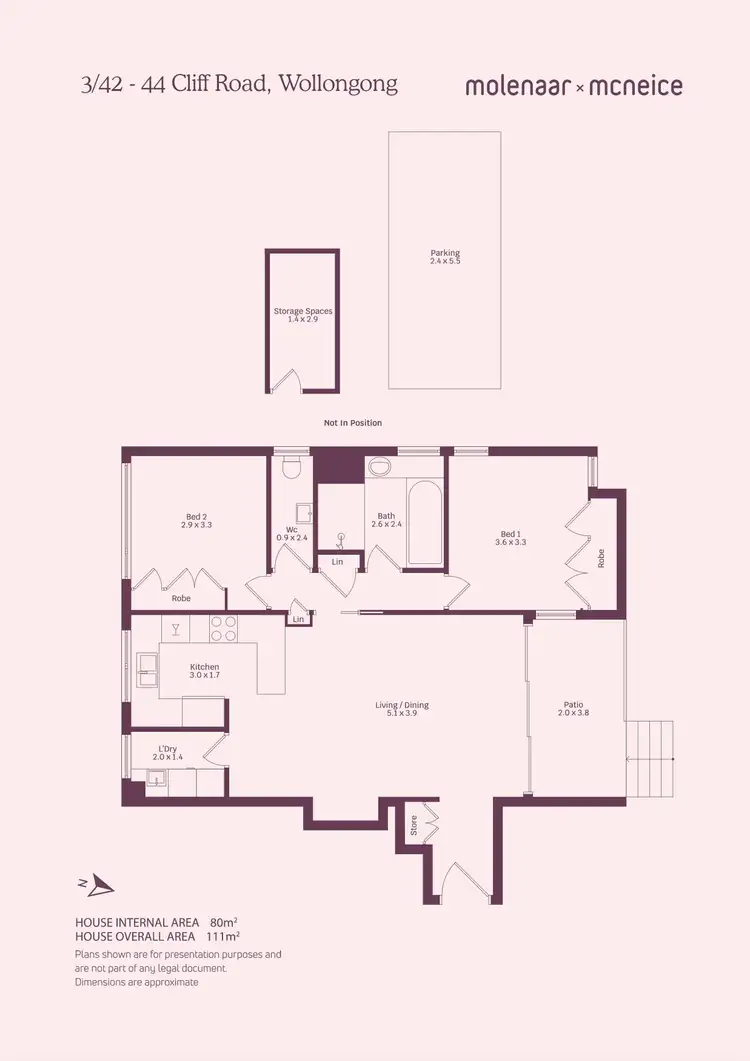 Floorplan of Homely unit listing, 3/42-44 Cliff Road, Wollongong NSW 2500