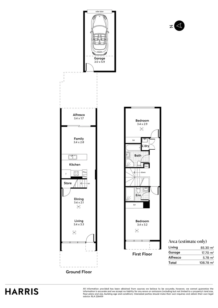 Floorplan of Homely townhouse listing, 66 Tulloch Drive, St Clair SA 5011