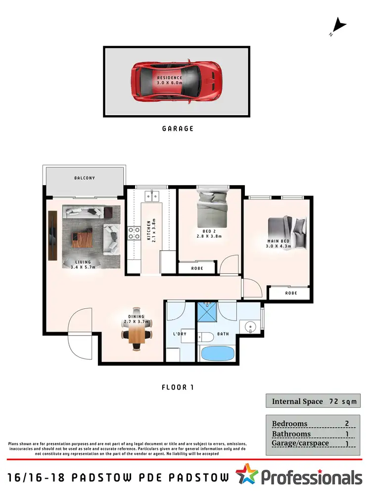 Floorplan of Homely unit listing, 16/16-18 Padstow Parade, Padstow NSW 2211