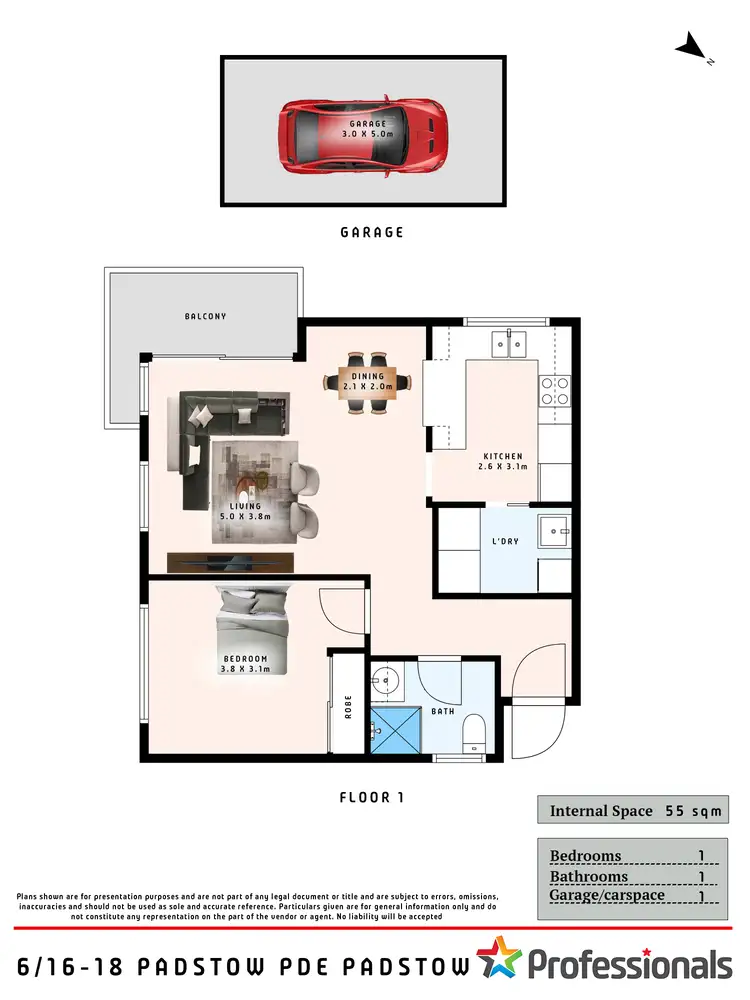 Floorplan of Homely unit listing, 6/16-18 Padstow Parade, Padstow NSW 2211