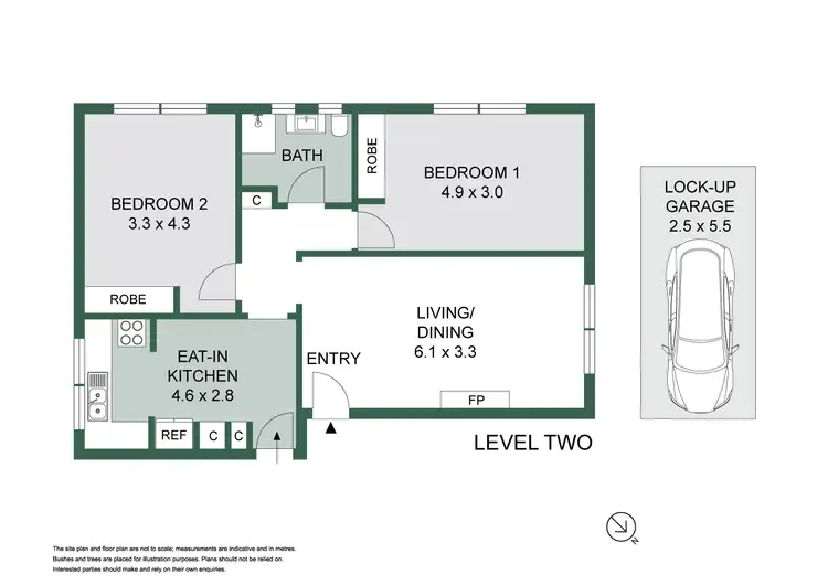 Floorplan of Homely apartment listing, 6/222 Pacific Highway, Greenwich NSW 2065