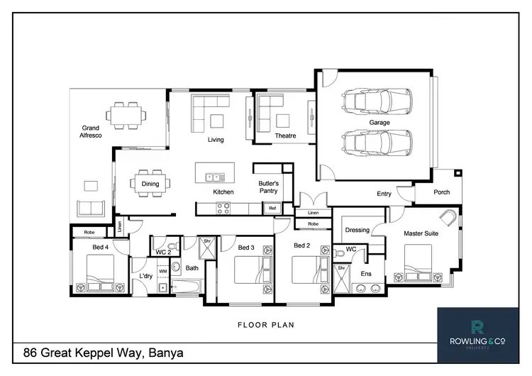 Floorplan of Homely house listing, 86 Great Keppel Way, Banya QLD 4551