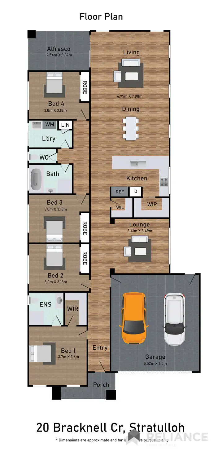 Floorplan of Homely house listing, 20 Bracknell Crescent, Strathtulloh VIC 3338