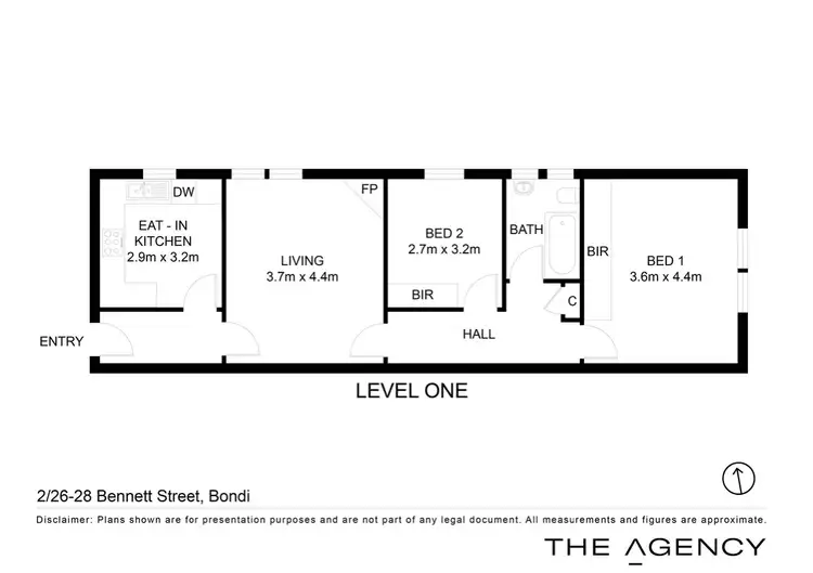 Floorplan of Homely apartment listing, 2/26-28 Bennett Street, Bondi NSW 2026