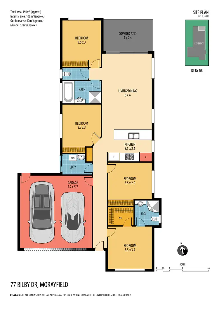 Floorplan of Homely house listing, 77 Bilby Drive, Morayfield QLD 4506