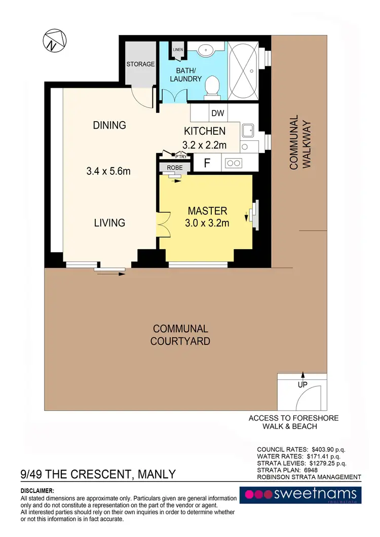 Floorplan of Homely apartment listing, 9/49 The Crescent, Manly NSW 2095