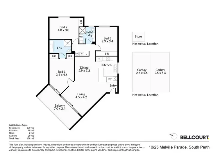 Floorplan of Homely apartment listing, 10/25 Melville Parade, South Perth WA 6151