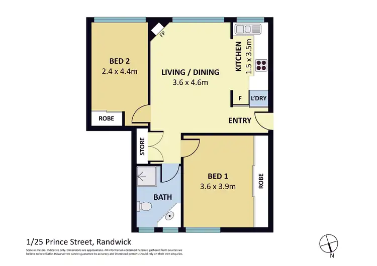 Floorplan of Homely apartment listing, 1/25 Prince Street, Randwick NSW 2031