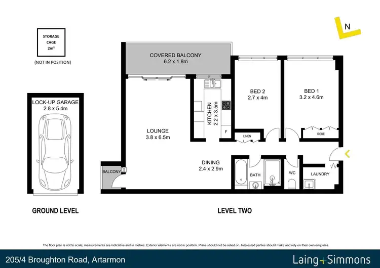Floorplan of Homely apartment listing, 205/4 Broughton Road, Artarmon NSW 2064