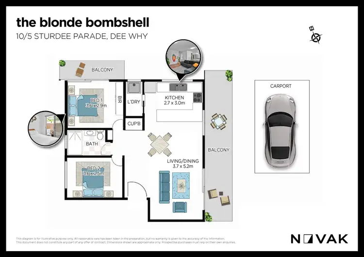 Floorplan of Homely apartment listing, 10/5 Sturdee Parade, Dee Why NSW 2099