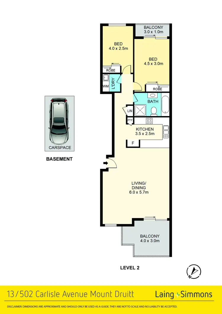 Floorplan of Homely unit listing, 13/502-514 Carlisle Avenue, Mount Druitt NSW 2770