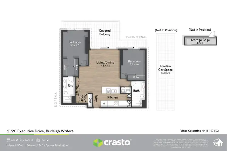 Floorplan of Homely apartment listing, 51/20 Executive Drive, Burleigh Waters QLD 4220