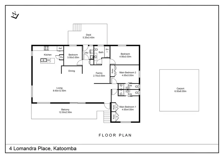 Floorplan of Homely house listing, 4 Lomandra Place, Katoomba NSW 2780