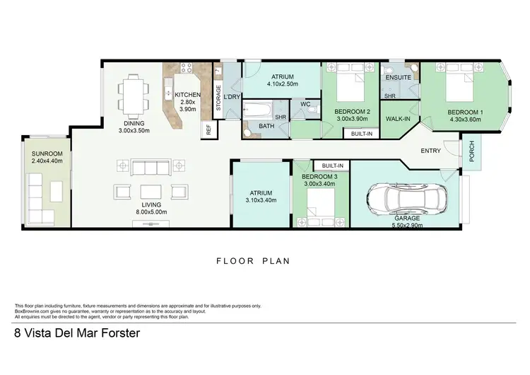 Floorplan of Homely house listing, 8 Vista Del Mar Street, Forster NSW 2428