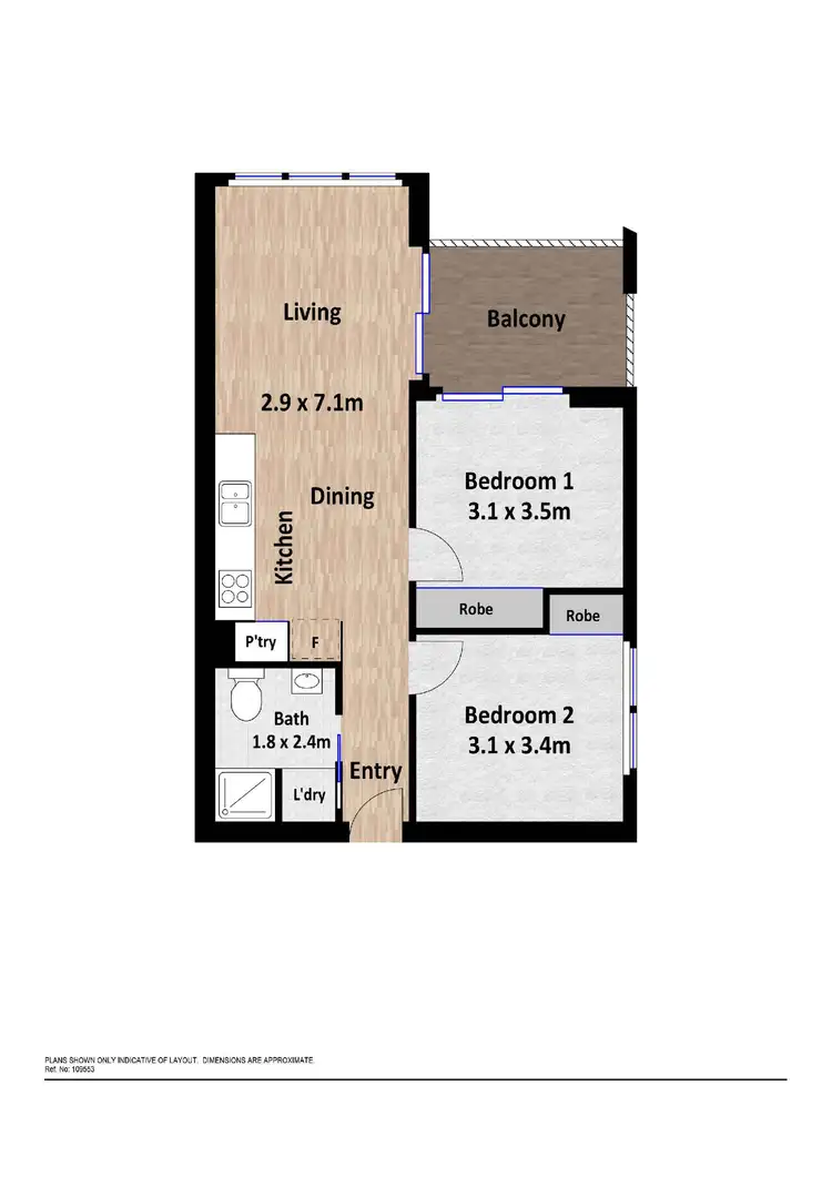 Floorplan of Homely apartment listing, 10/2 Bamblett Rise, Denman Prospect ACT 2611