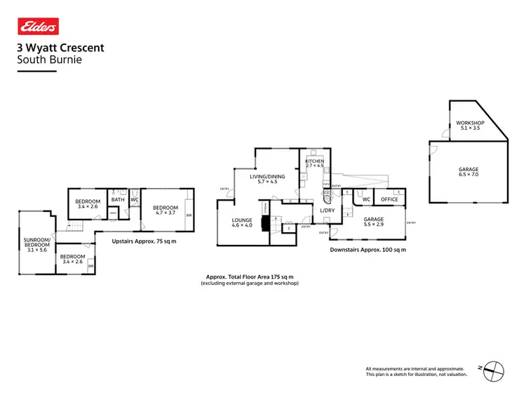 Floorplan of Homely house listing, 3 Wyatt Crescent, South Burnie TAS 7320