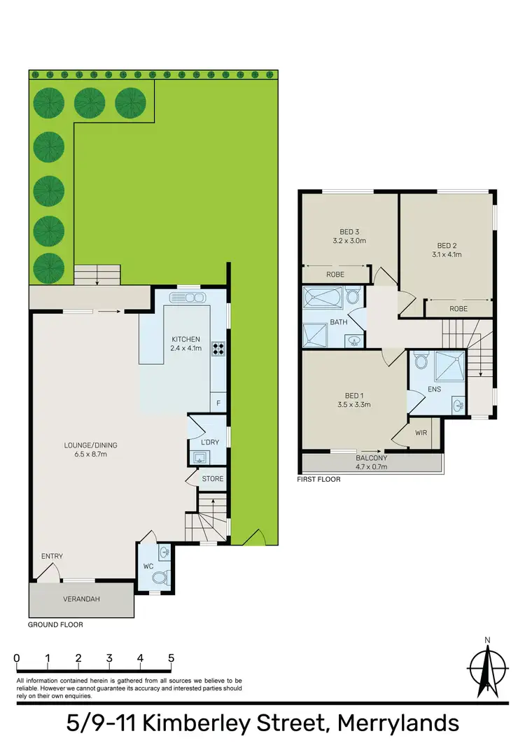 Floorplan of Homely townhouse listing, 5/9-11 Kimberley Street, Merrylands NSW 2160