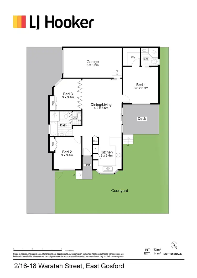 Floorplan of Homely villa listing, 2/16-18 Waratah Street, East Gosford NSW 2250