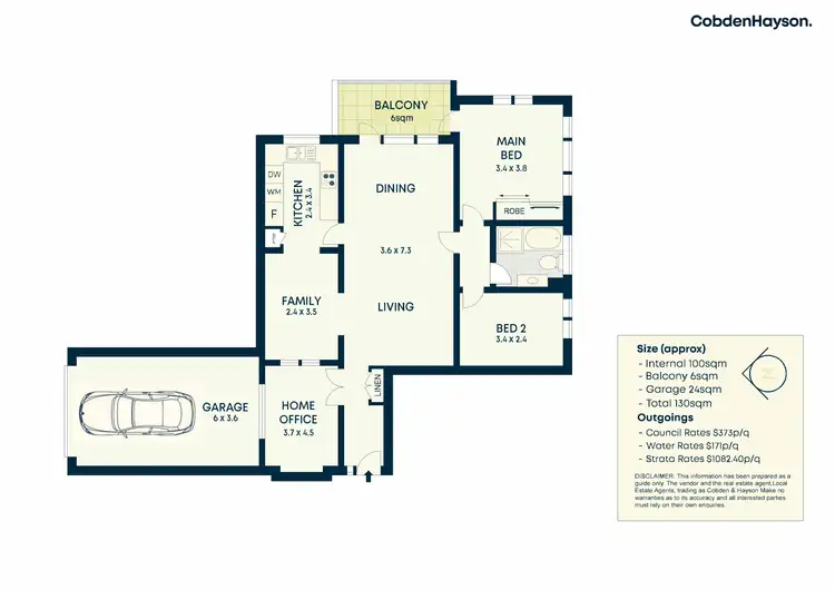 Floorplan of Homely unit listing, 3/382 Mowbray Road West, Lane Cove NSW 2066