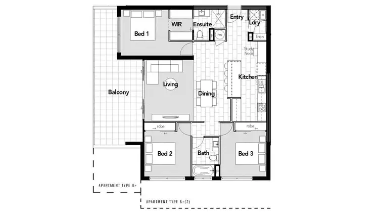 Floorplan of Homely apartment listing, 602/1 High Street, Sippy Downs QLD 4556