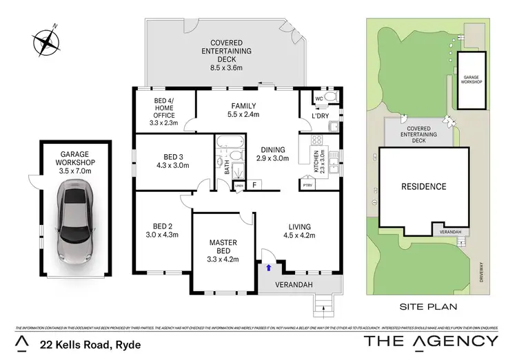 Floorplan of Homely house listing, 22 Kells Road, Ryde NSW 2112