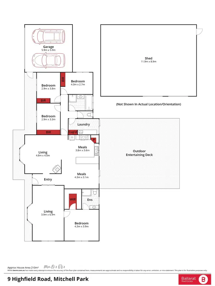 Floorplan of Homely house listing, 9 Highfield Road, Mitchell Park VIC 3355