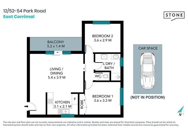 Floorplan of Homely apartment listing, 12/52-54 Park Road, East Corrimal NSW 2518
