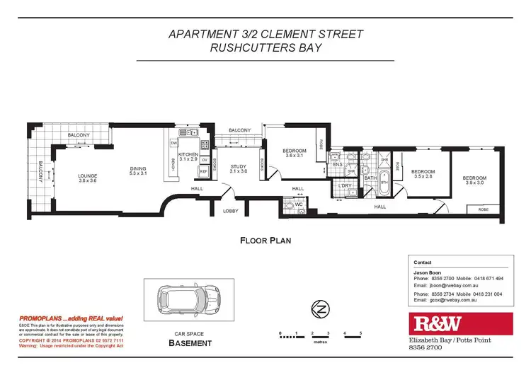 Floorplan of Homely apartment listing, 3/2 Clement Street, Rushcutters Bay NSW 2011