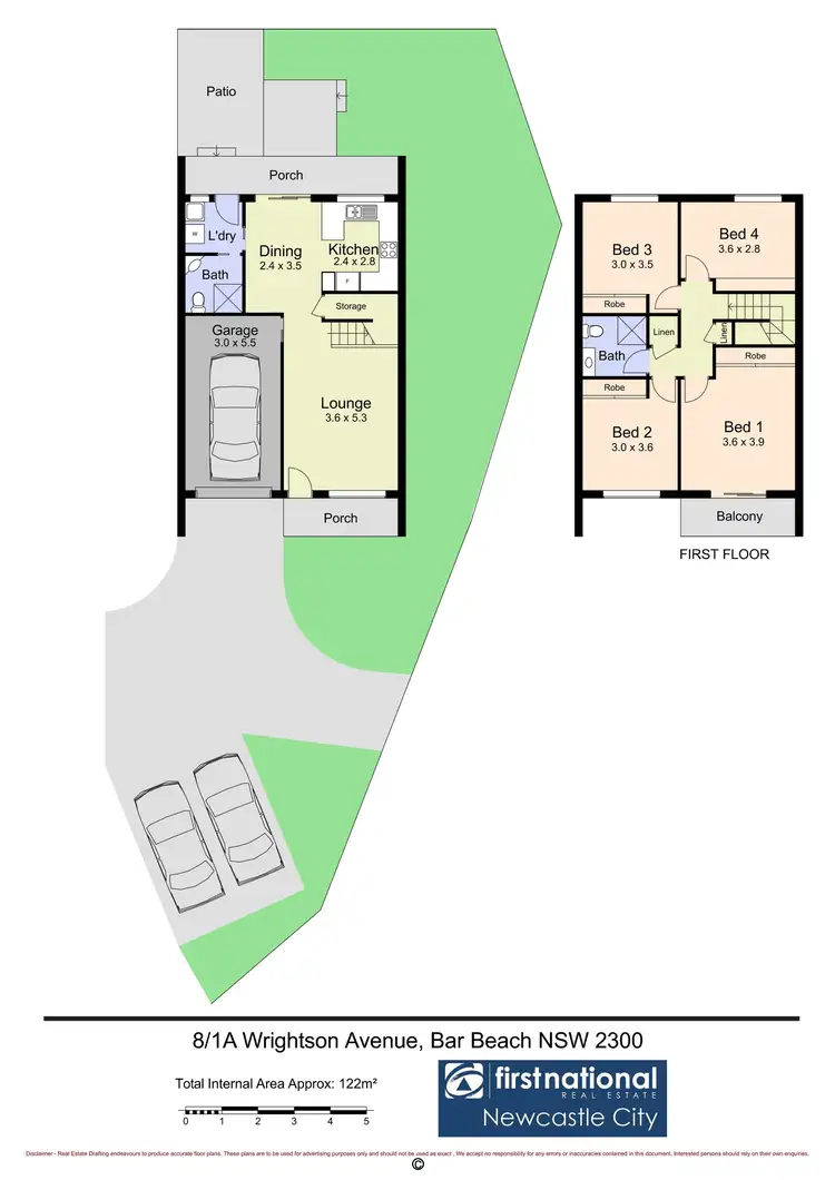Floorplan of Homely townhouse listing, 8/1A Wrightson Avenue, Bar Beach NSW 2300