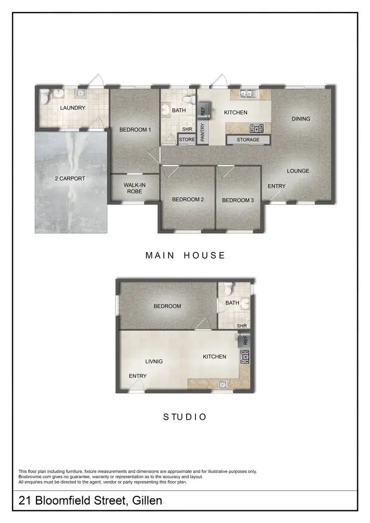 Floorplan of Homely house listing, 21 Bloomfield Street, Gillen NT 870