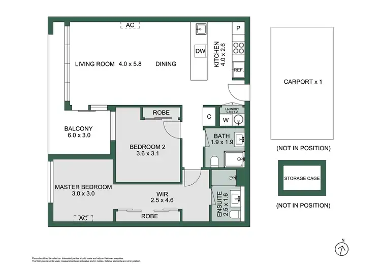 Floorplan of Homely apartment listing, 413/65 Stables Circuit, Doncaster VIC 3108