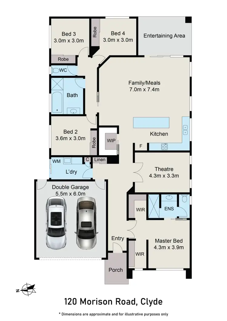 Floorplan of Homely house listing, 120 Morrison Road, Clyde VIC 3978
