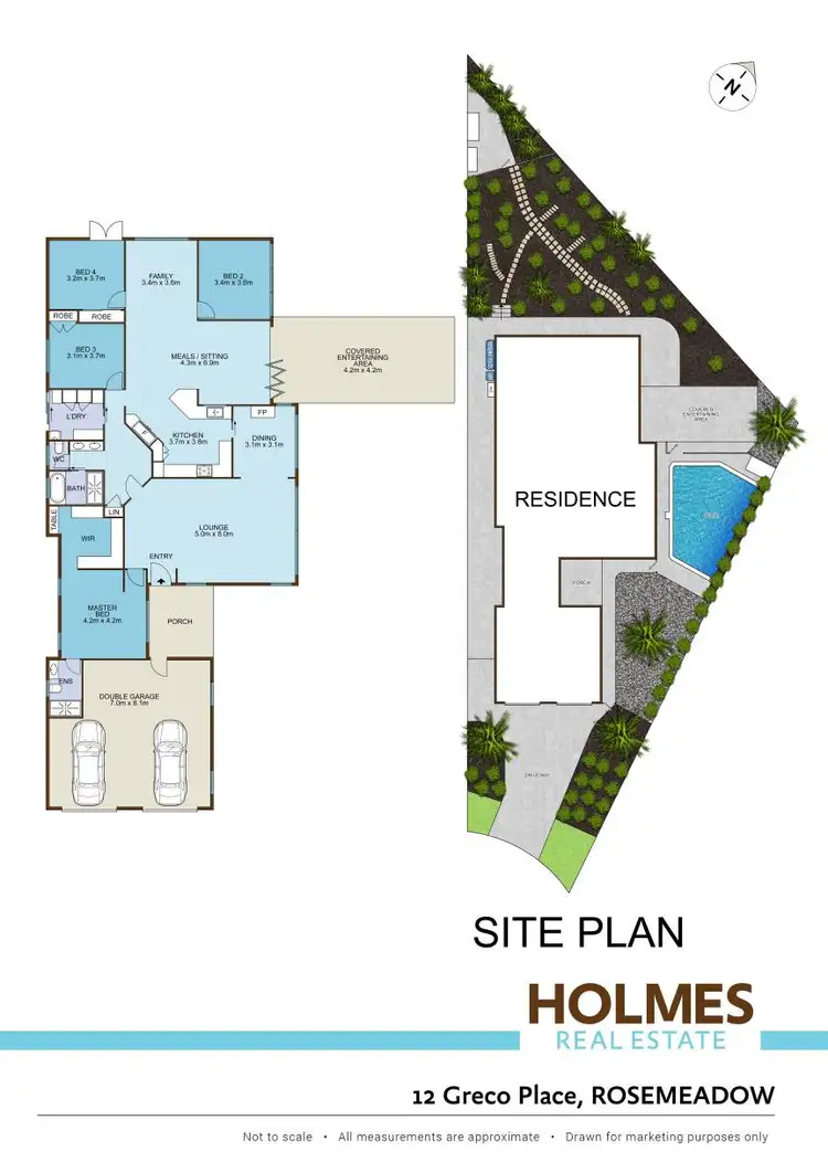Floorplan of Homely house listing, 12 Greco Place, Rosemeadow NSW 2560