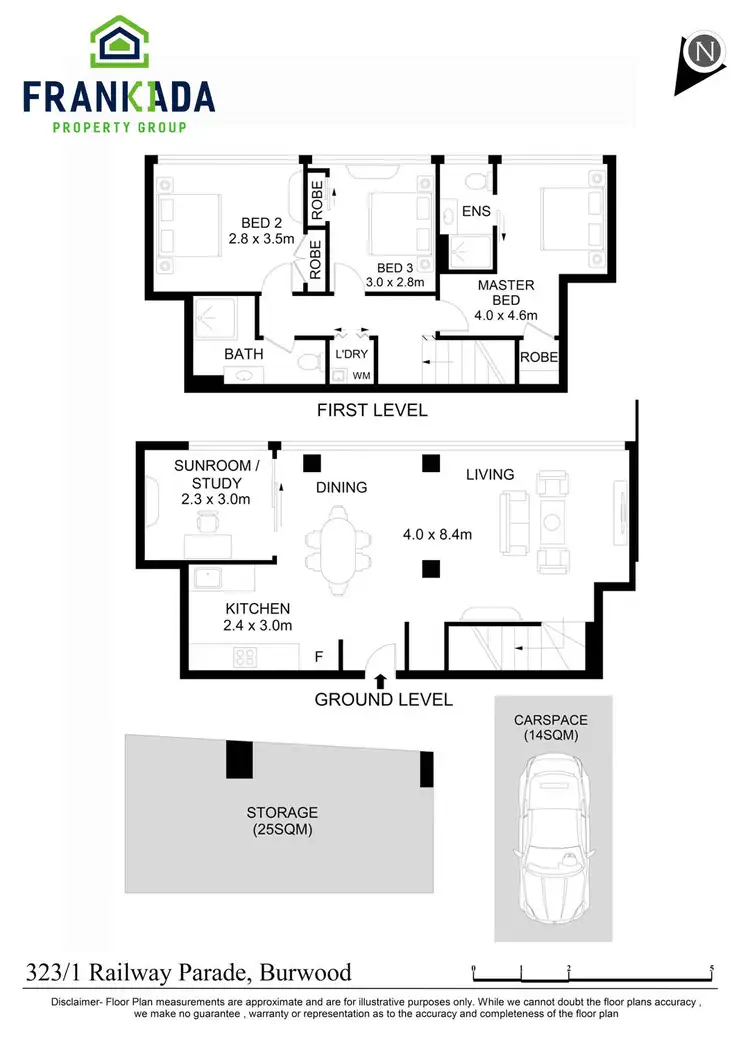 Floorplan of Homely apartment listing, 323/1 Railway Parade, Burwood NSW 2134
