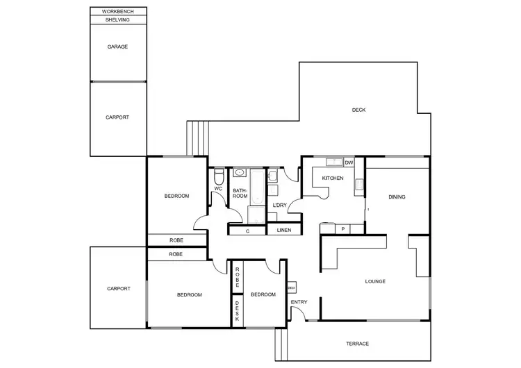 Floorplan of Homely house listing, 36 Kidston Crescent, Curtin ACT 2605