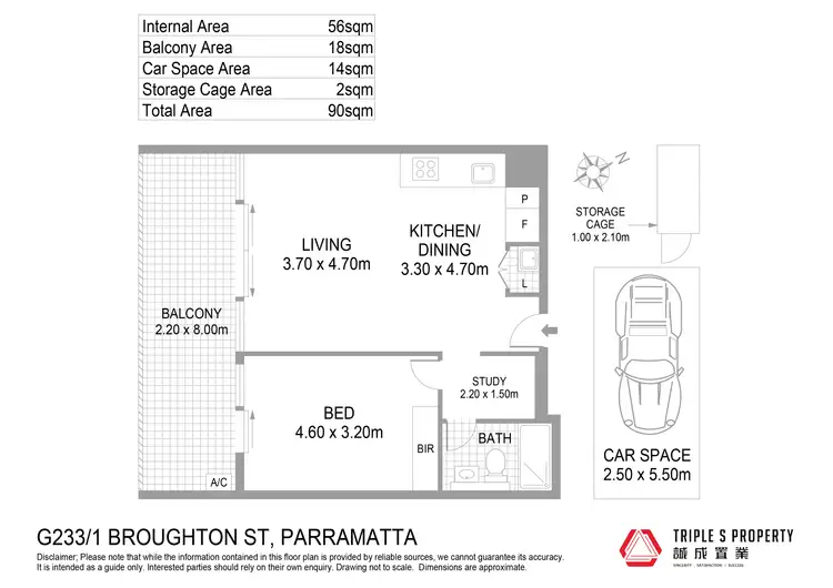 Floorplan of Homely apartment listing, G233/1 Broughton Street, Parramatta NSW 2150
