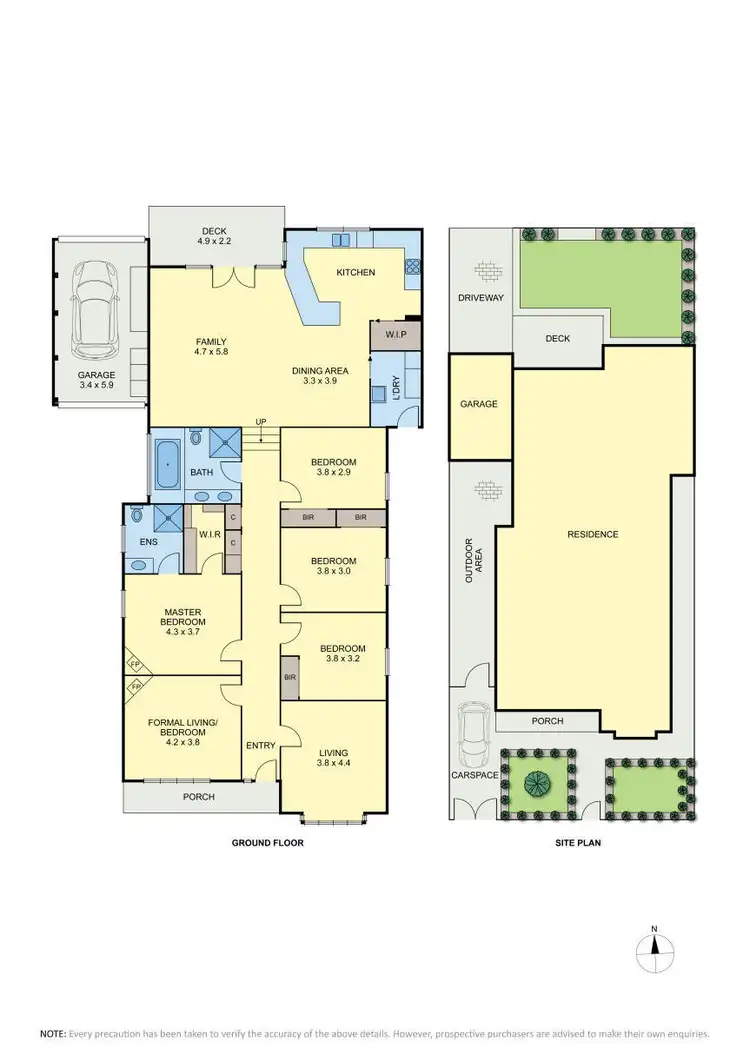 Floorplan of Homely house listing, 73 Napier Crescent, Essendon VIC 3040
