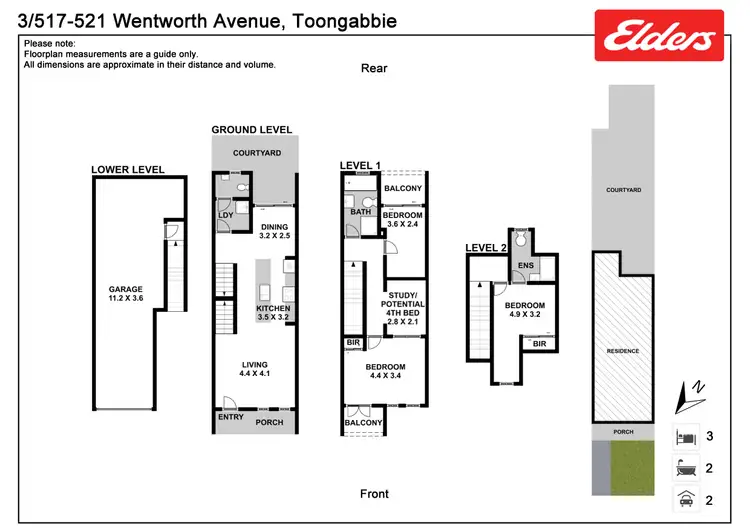 Floorplan of Homely townhouse listing, 3/517-521 Wentworth Avenue, Toongabbie NSW 2146