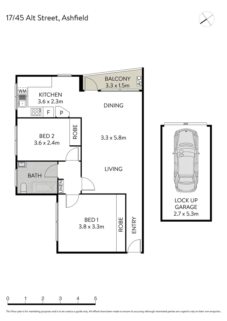 Floorplan of Homely apartment listing, 17/45 Alt Street, Ashfield NSW 2131