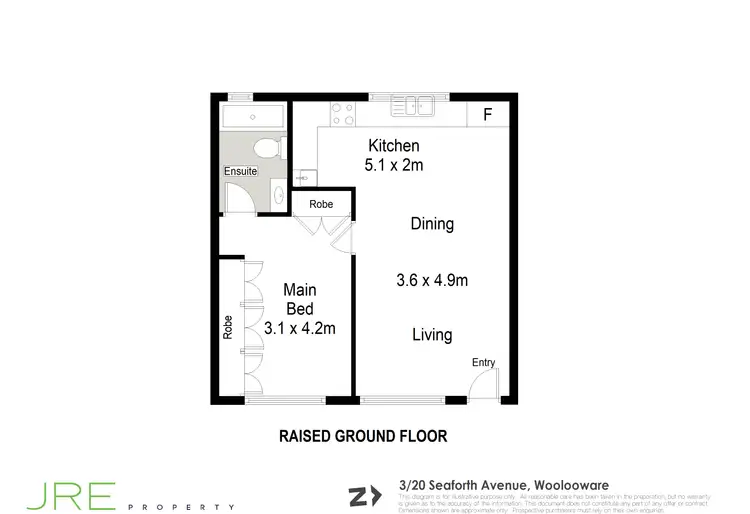 Floorplan of Homely unit listing, 3/20 Seaforth Avenue, Woolooware NSW 2230