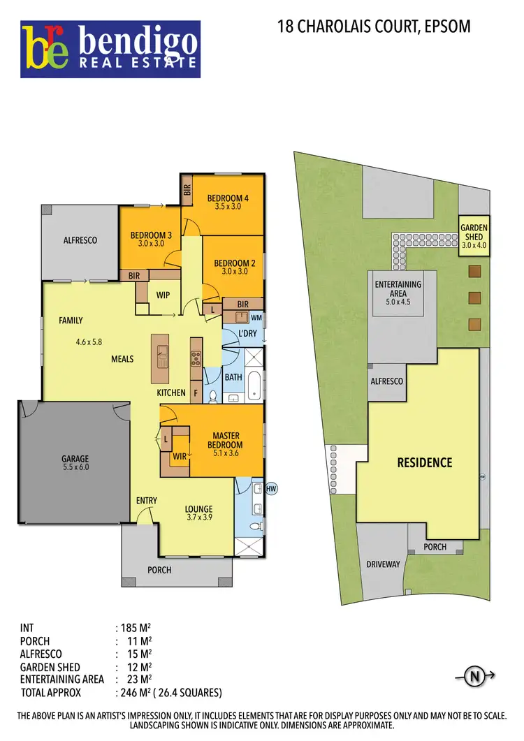 Floorplan of Homely house listing, 18 Charolais Court, Ascot VIC 3551