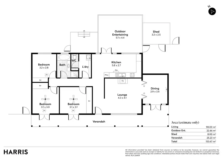Floorplan of Homely house listing, 8 Georgina Avenue, Crafers SA 5152
