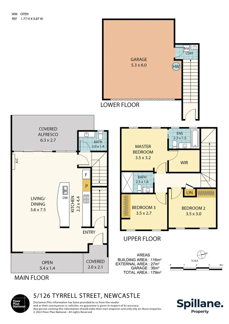 Floorplan of Homely townhouse listing, 5/126 Tyrrell Street, The Hill NSW 2300