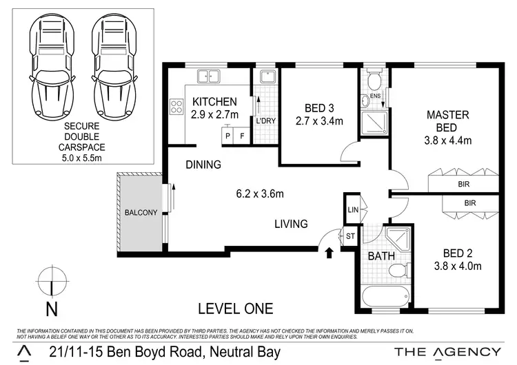 Floorplan of Homely apartment listing, 21/11-15 Ben Boyd Road, Neutral Bay NSW 2089