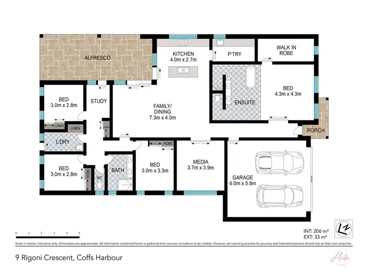 Floorplan of Homely house listing, 9 Rigoni Crescent, Coffs Harbour NSW 2450