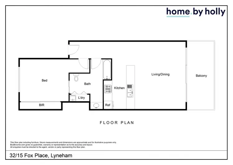 Floorplan of Homely apartment listing, 32/15 Fox Place, Lyneham ACT 2602